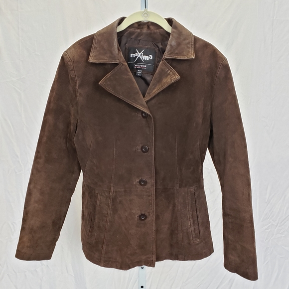Wilsons Leather Jackets & Blazers - $5 sale Vintage Maxima Wilson's Leather brown suede jacket size medium